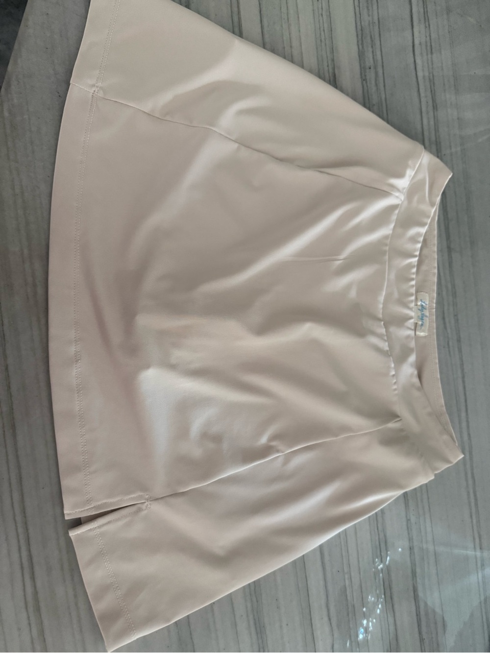 Lady Hagen Cream Mini Skirt